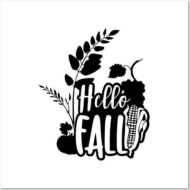 Hello Fall Wall Art by peace and love